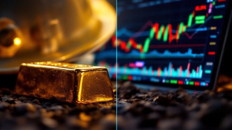 mining stocks or gold etfs